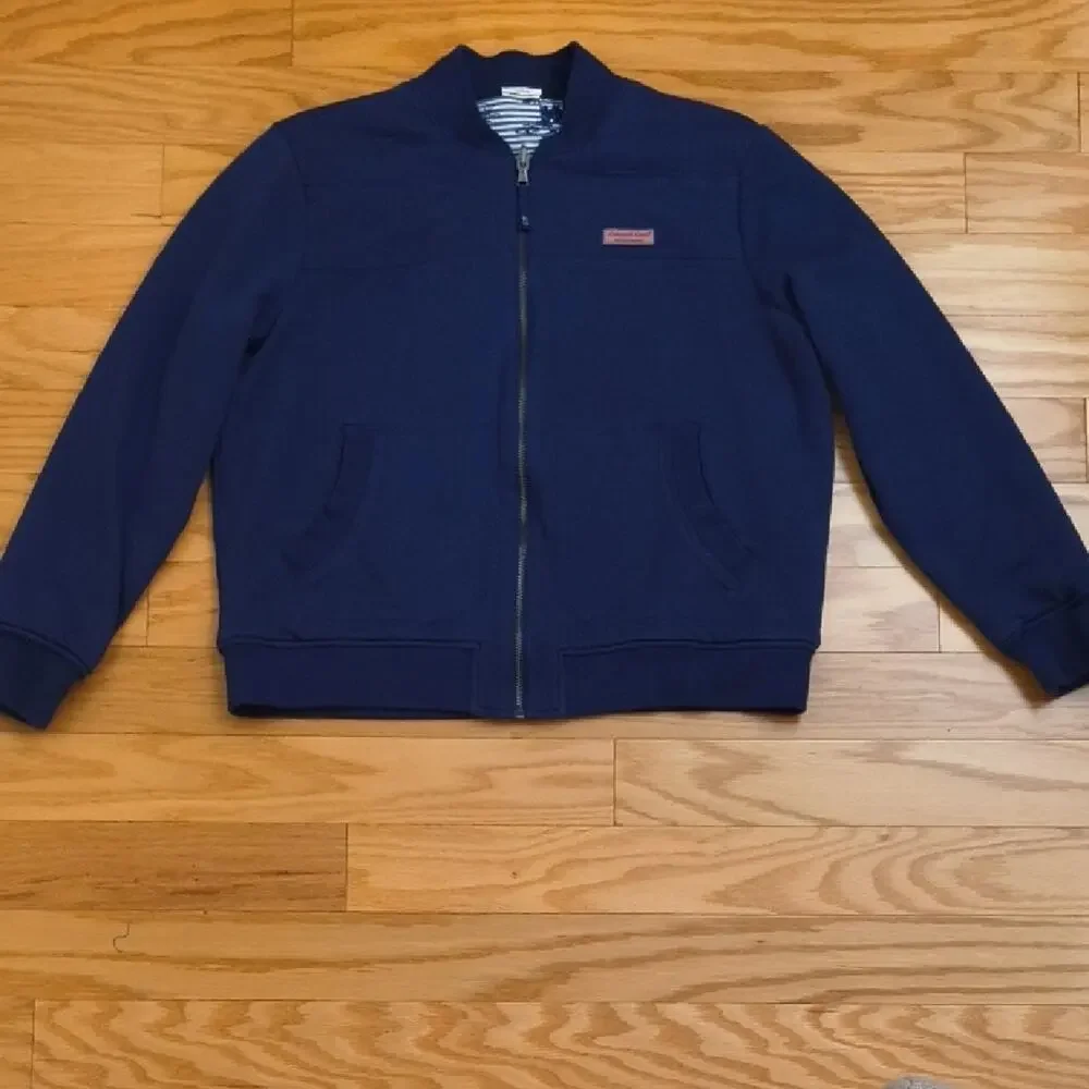 Vineyard Vines Boys Blue Reversible Jacket, Size L GU-D